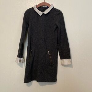 Baby Gap 100% cotton pocket zipper collared back button dress 5yr old girl